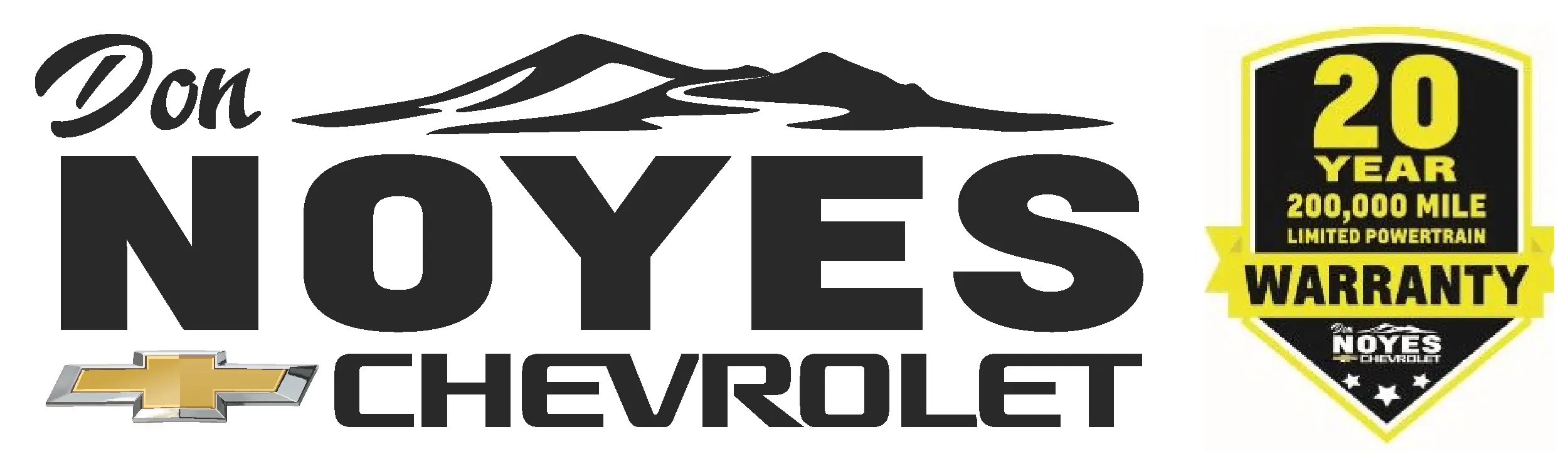 Don Noyes Chevrolet logo with warranty badge