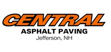 Central Asphalt Paving, bold orange text